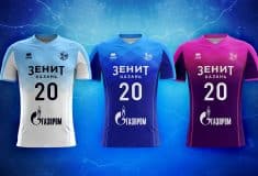 Image de l'article Le Zenit-Kazan et Errea présentent les maillots 2018-2019