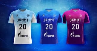 Image de l'article Le Zenit-Kazan et Errea présentent les maillots 2018-2019