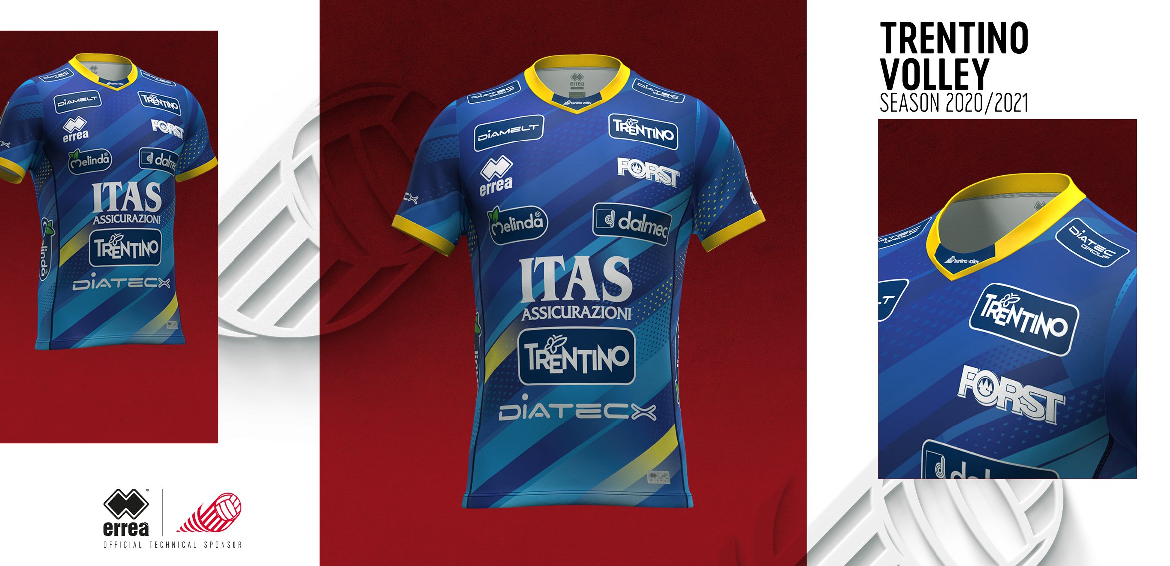 trentino-volley-et-errea-presentent-les-nouveaux-maillots-2020-2021-2